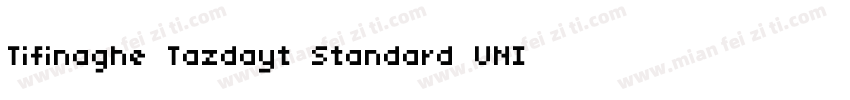 Tifinaghe Tazdayt Standard UNICODE字体转换